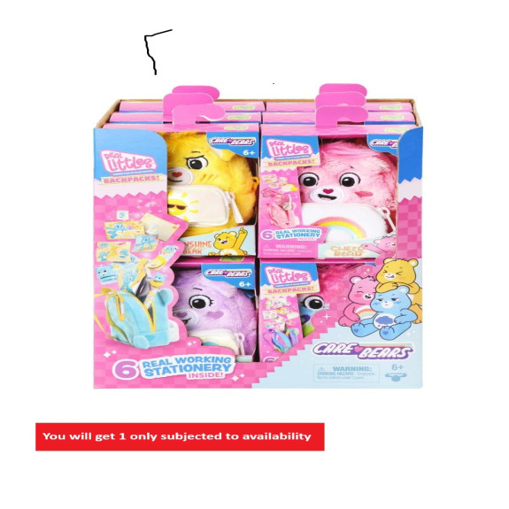 REAL LITTLES - CARE BEARS BACKPACK ASST